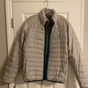 Men’s Light Grey Spyder Down Blend Puffer - Medium